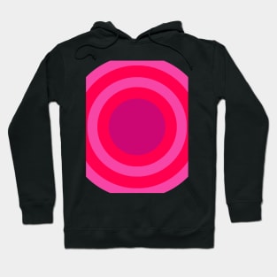 pink and red circles Hoodie